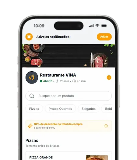 Cardápio digital para restaurante